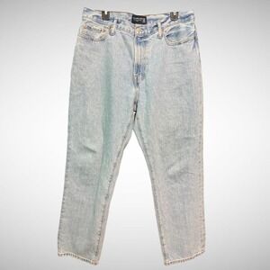 Abercombie And Fitch Jeans Mens 34X30 Solid Blue Denim Pants Pre Owned